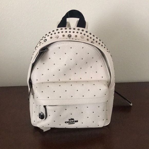 coach campus backpack with rivets